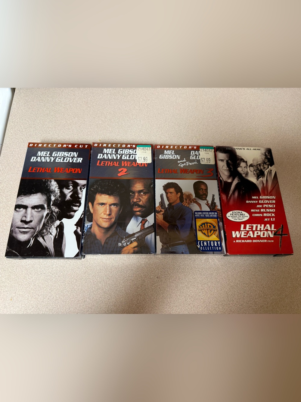 Lethal Weapon VHS Box Set (4) - Action Movie Collection